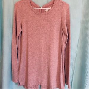Lou & Grey sweatshirt pull over zip back